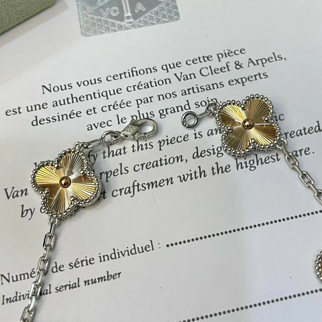 [Lume Jewels]New  CLOVER 5 MOTIF LASER BRACELET COLLECTION