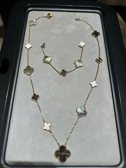[¡®Lume Jewels¡¯] 25 NEW CLOVER 15 MOTIFS GRAY MOTHER-OF-PEARL