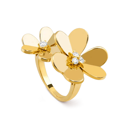 ¡®Lume Jewels¡¯CLOVER COMOS GOLD DIAMOND RING