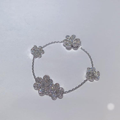 ¡®Lume Jewels¡¯FRIVOLE SILVER 5 FLOWERS BRACELET