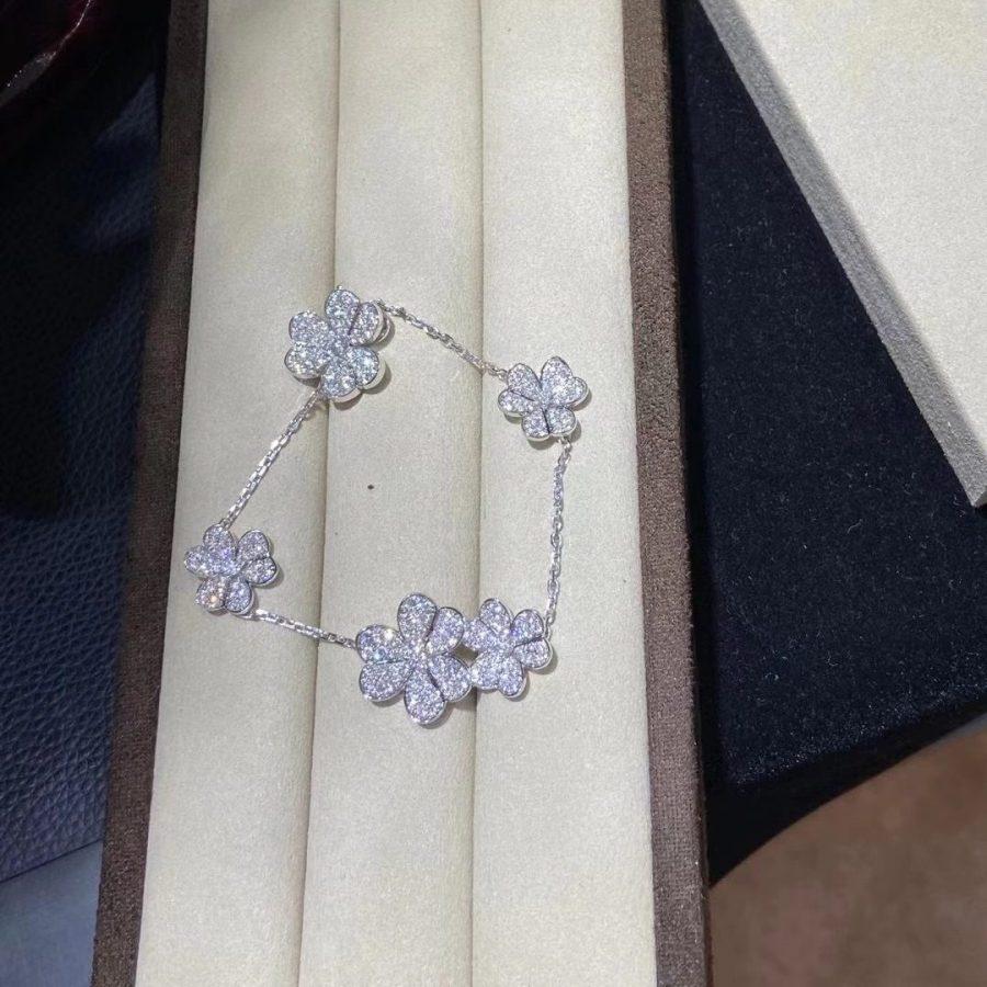 ¡®Lume Jewels¡¯FRIVOLE SILVER 5 FLOWERS BRACELET