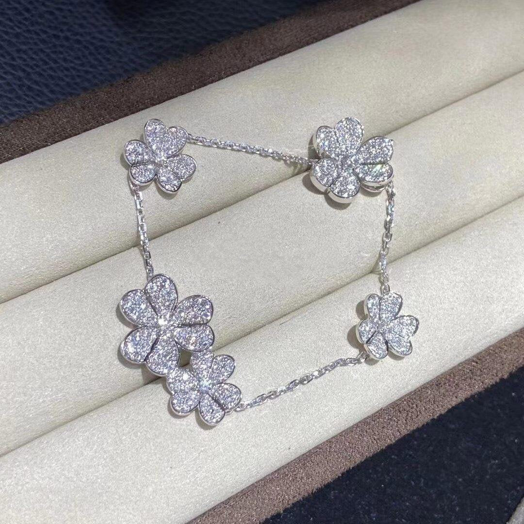 ¡®Lume Jewels¡¯FRIVOLE SILVER 5 FLOWERS BRACELET