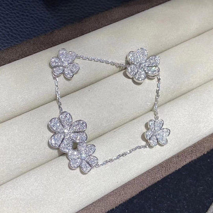 ¡®Lume Jewels¡¯FRIVOLE SILVER 5 FLOWERS BRACELET
