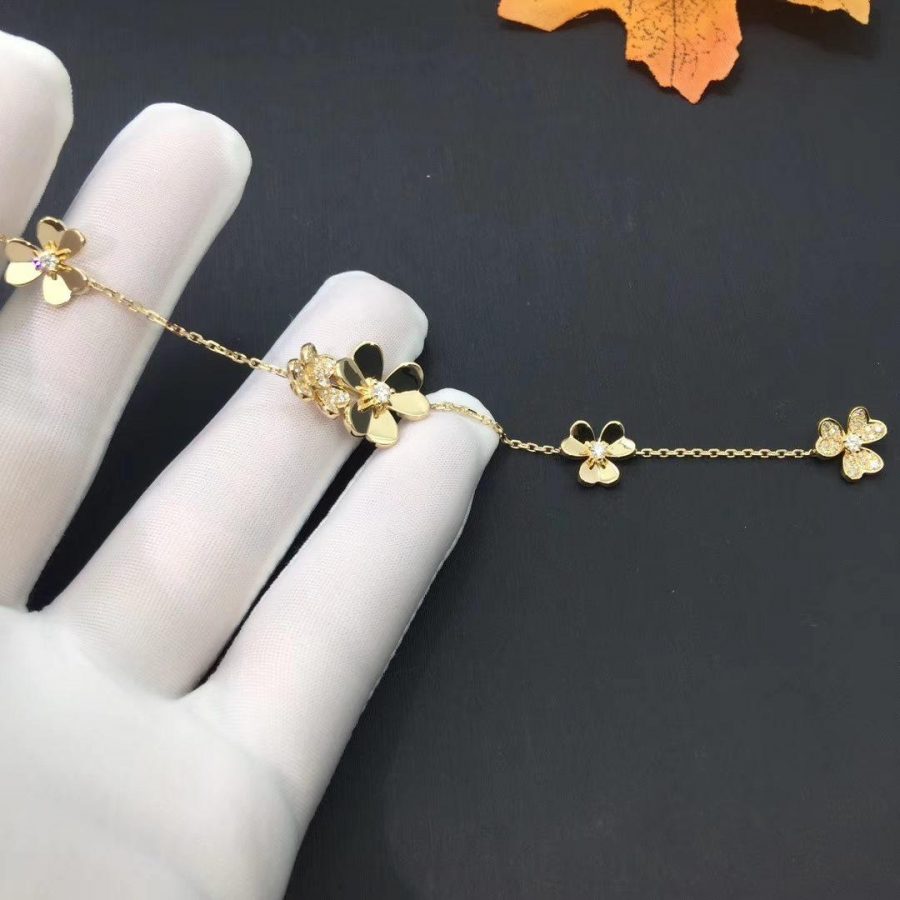 ¡®Lume Jewels¡¯FRIVOLE GOLD 5 FLOWERS BRACELET