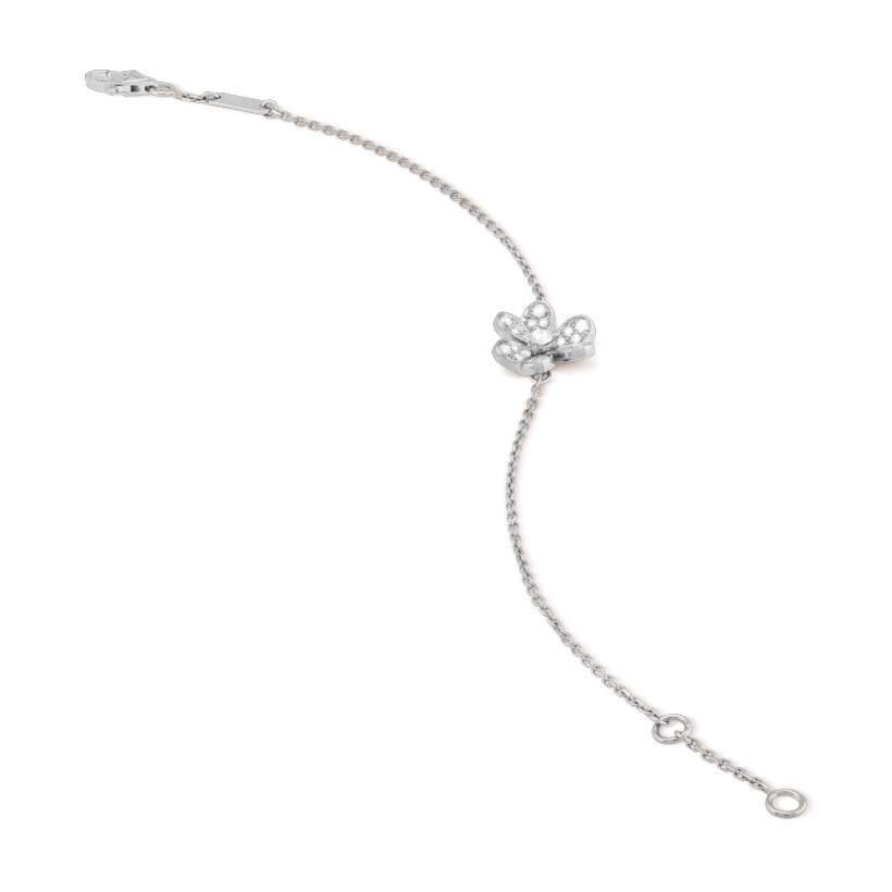 ¡®Lume Jewels¡¯FRIVOLE SILVER FLOWER DIAMOND BRACELET