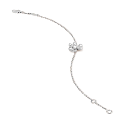 ¡®Lume Jewels¡¯FRIVOLE SILVER FLOWER DIAMOND BRACELET