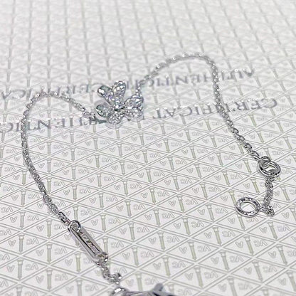 ¡®Lume Jewels¡¯FRIVOLE SILVER FLOWER DIAMOND BRACELET