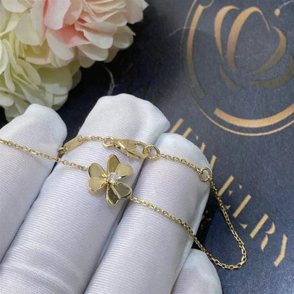¡®Lume Jewels¡¯FRIVOLE GOLD FLOWER PINK MALACHITE BRACELET