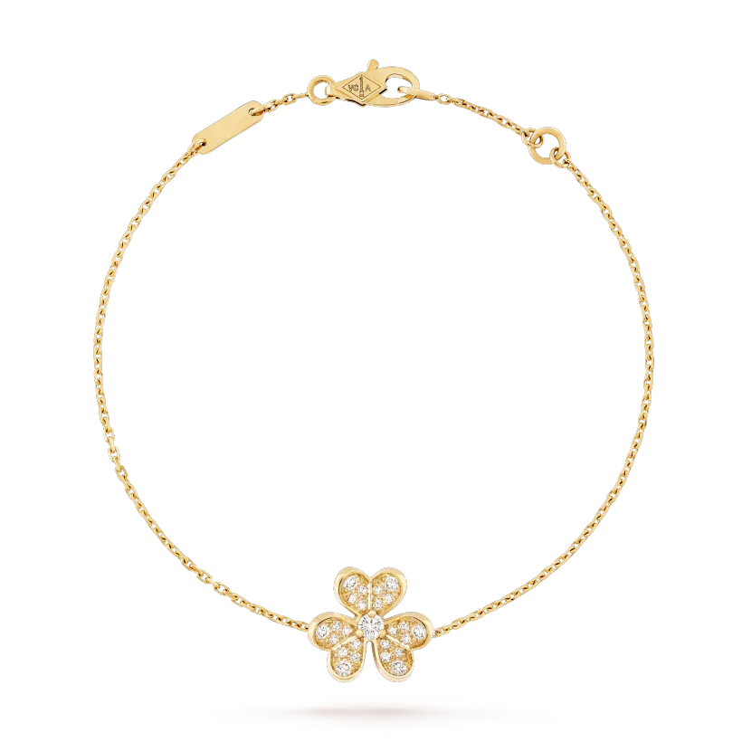¡®Lume Jewels¡¯FRIVOLE GOLD FLOWER DIAMOND BRACELET