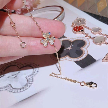 ¡®Lume Jewels¡¯FRIVOLE GOLD FLOWER DIAMOND BRACELET
