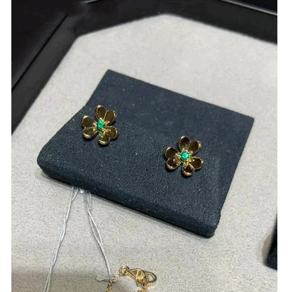 ¡®Lume Jewels¡¯FRIVOLE  FLOWER MALACHITE EARRINGS