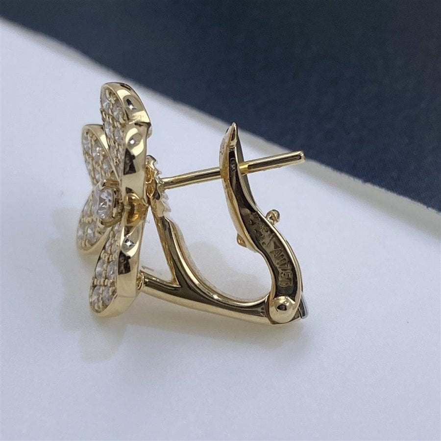 ¡®Lume Jewels¡¯FRIVOLE GOLD FLOWER DIAMOND EARRINGS