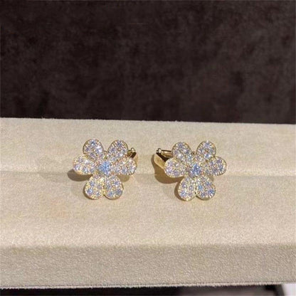 ¡®Lume Jewels¡¯FRIVOLE GOLD FLOWER DIAMOND EARRINGS