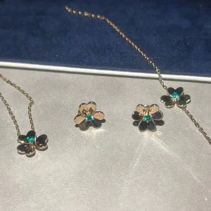 ¡®Lume Jewels¡¯FRIVOLE  FLOWER MALACHITE EARRINGS