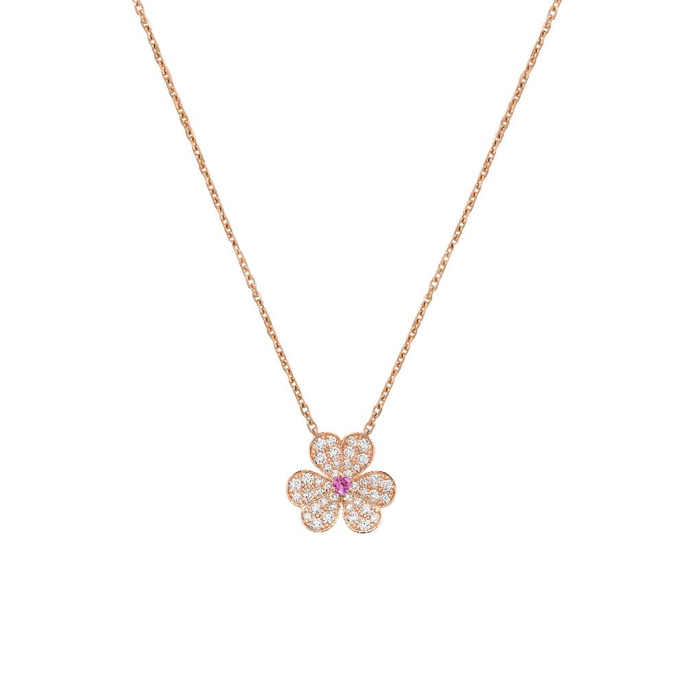 ¡®Lume Jewels¡¯FRIVOLE ROSE GOLD FLOWER DIAMOND NECKLACE