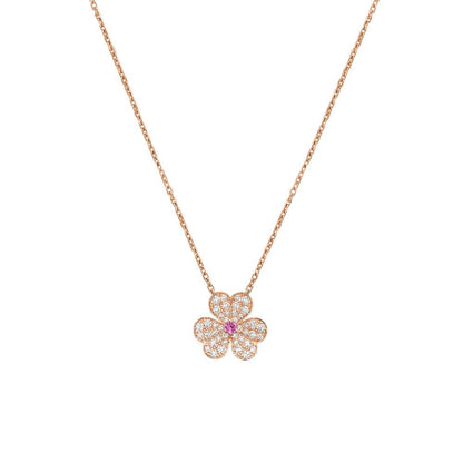 ¡®Lume Jewels¡¯FRIVOLE ROSE GOLD FLOWER DIAMOND NECKLACE