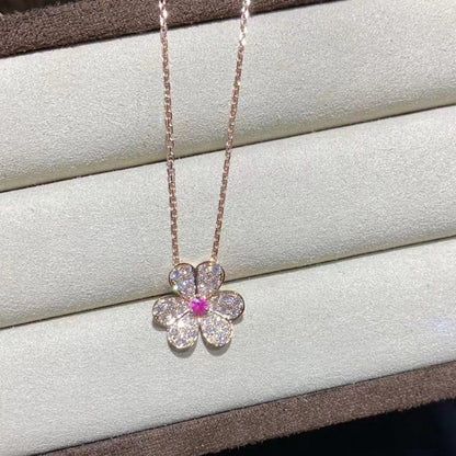 ¡®Lume Jewels¡¯FRIVOLE ROSE GOLD FLOWER DIAMOND NECKLACE