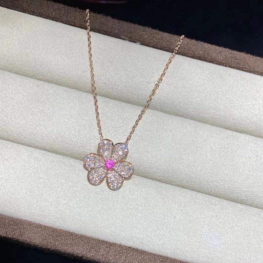 ¡®Lume Jewels¡¯FRIVOLE ROSE GOLD FLOWER DIAMOND NECKLACE