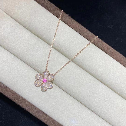 ¡®Lume Jewels¡¯FRIVOLE ROSE GOLD FLOWER DIAMOND NECKLACE