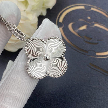 ¡®Lume Jewels¡¯CLOVER 25MM SILVER BIG CLOVER NECKLACE