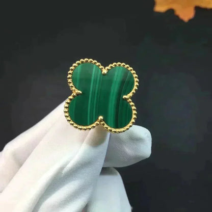¡®Lume Jewels¡¯CLOVER MALACHITE RING