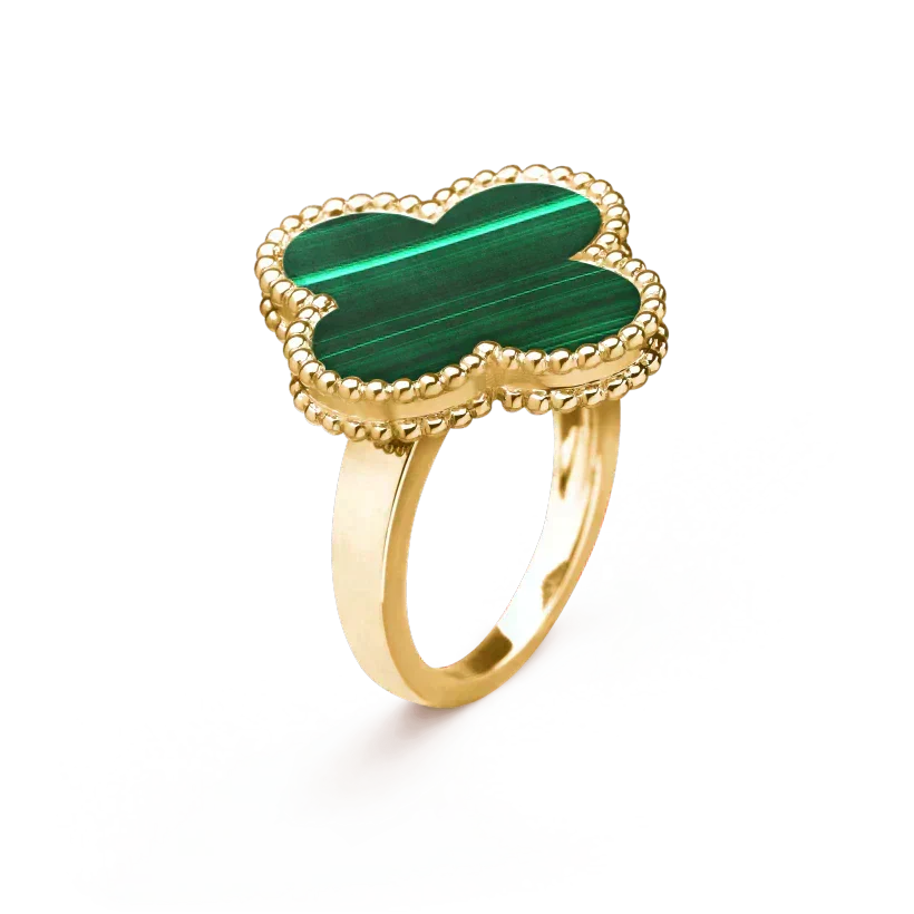 ¡®Lume Jewels¡¯CLOVER MALACHITE RING