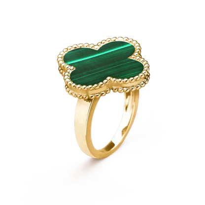 ¡®Lume Jewels¡¯CLOVER MALACHITE RING