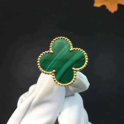 ¡®Lume Jewels¡¯CLOVER MALACHITE RING