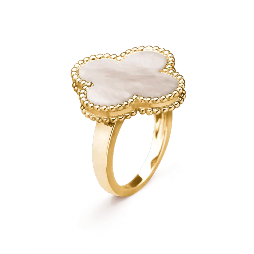 ¡®Lume Jewels¡¯CLOVER WHITE MOP RING