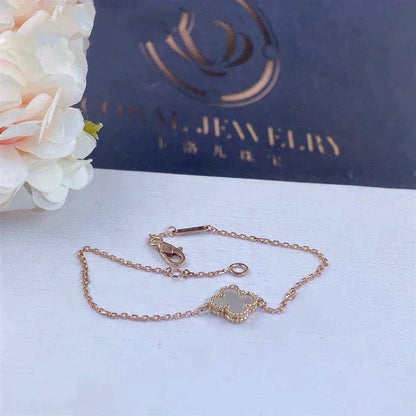 ¡®Lume Jewels¡¯CLOVER WHITE MOP SINGLE FLOWER BRACELET
