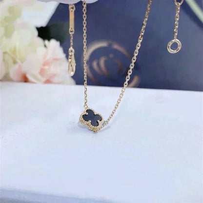 ¡®Lume Jewels¡¯CLOVER ONYX SINGLE FLOWER BRACELET