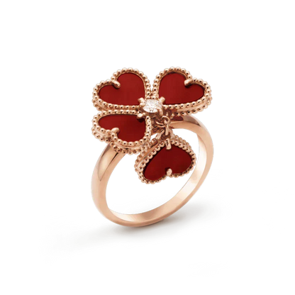 ¡®Lume Jewels¡¯SWEET CLOVER CARNELIAN RING