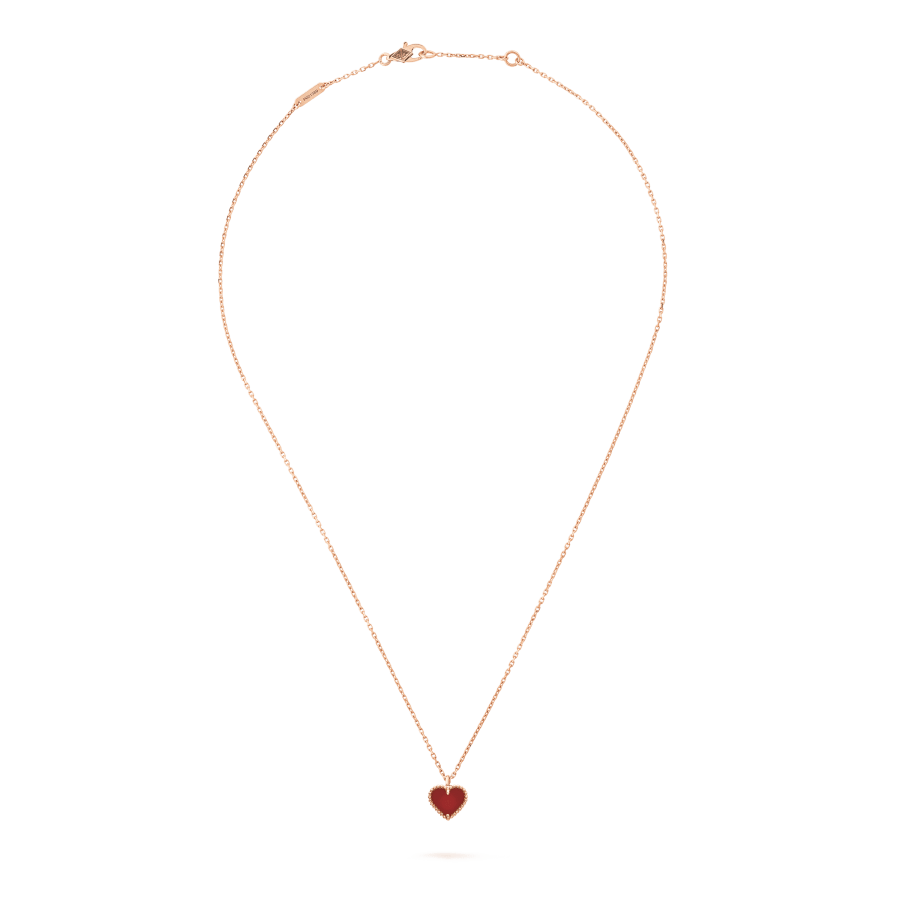 ¡®Lume Jewels¡¯SWEET CLOVER CARNELIAN HEART NECKLACE