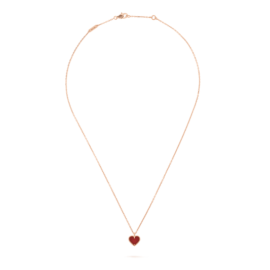 ¡®Lume Jewels¡¯SWEET CLOVER CARNELIAN HEART NECKLACE