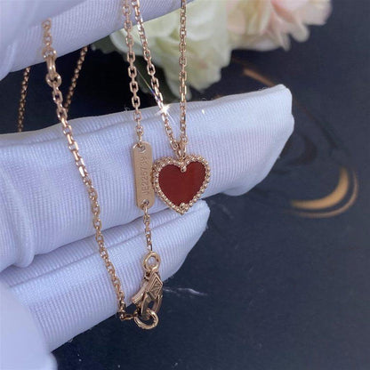 ¡®Lume Jewels¡¯SWEET CLOVER CARNELIAN HEART NECKLACE