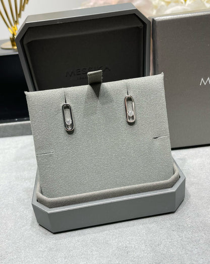 [Lume Jewels]MOVE UNO SMALL 1 DIAMOND EARRINGS