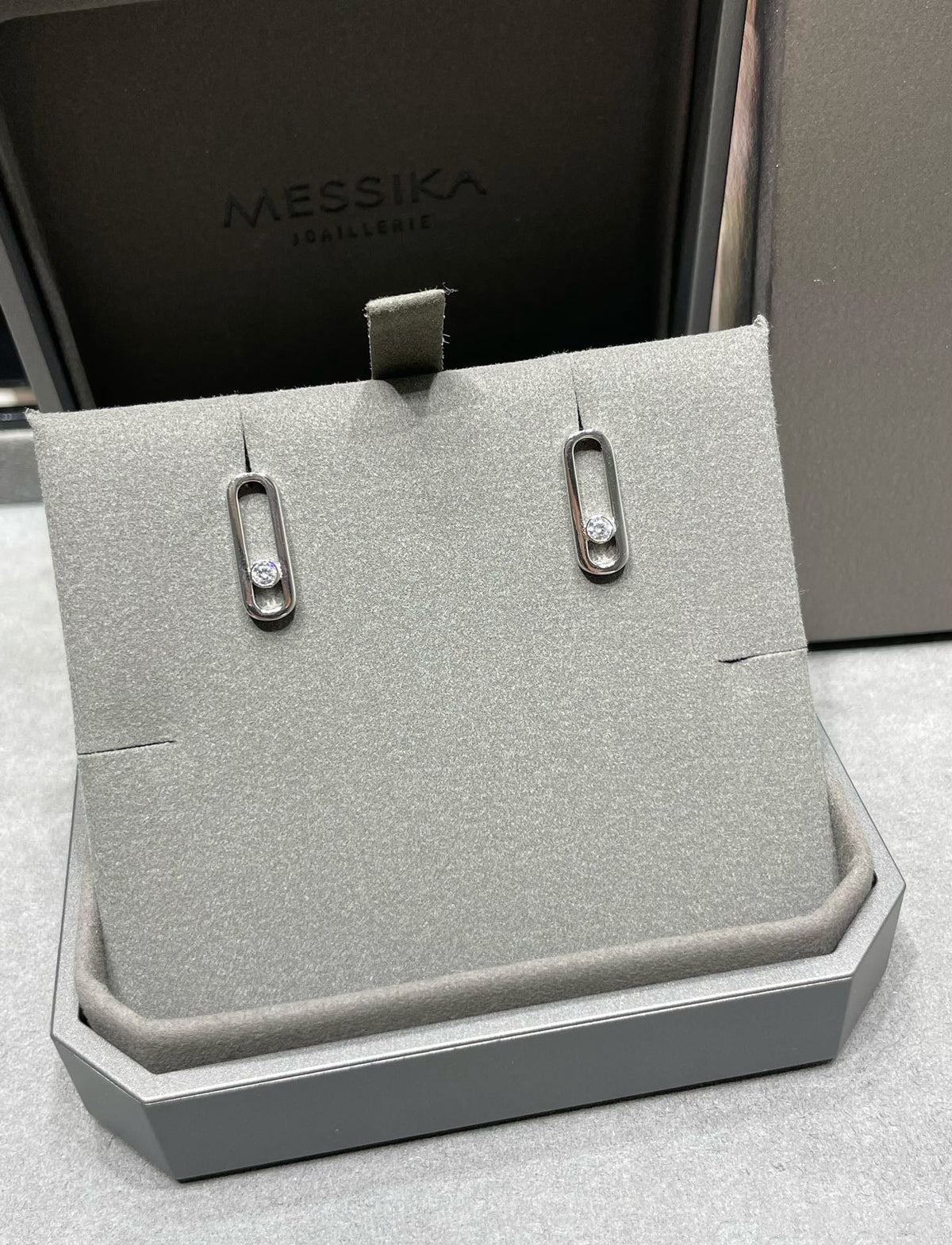 [Lume Jewels]MOVE UNO SMALL 1 DIAMOND EARRINGS