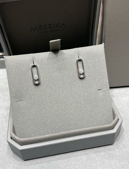 [Lume Jewels]MOVE UNO SMALL 1 DIAMOND EARRINGS