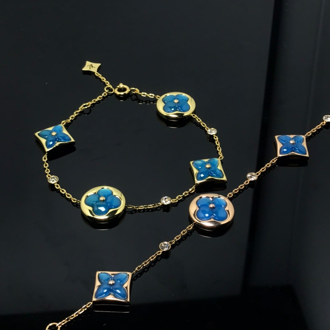 ¡®Lume Jewels¡¯STAR AND SUN 4 MOTIF BLUE BRACELET