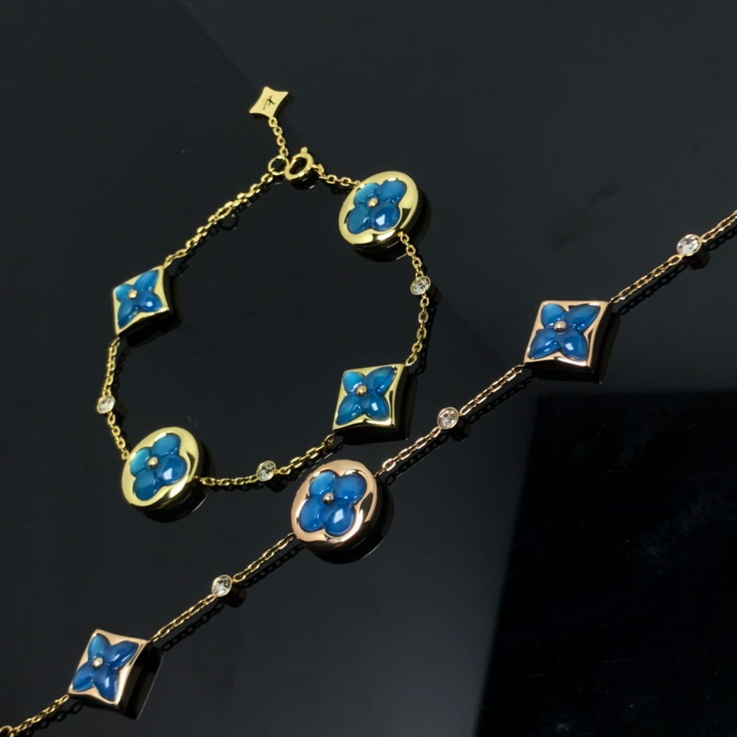 ¡®Lume Jewels¡¯STAR AND SUN 4 MOTIF BLUE BRACELET