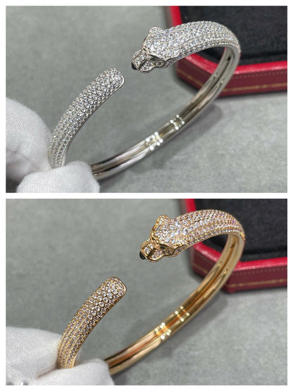 ¡®Lume Jewels¡¯PANTHERE FULL DIAMOND OPEN BRACELET