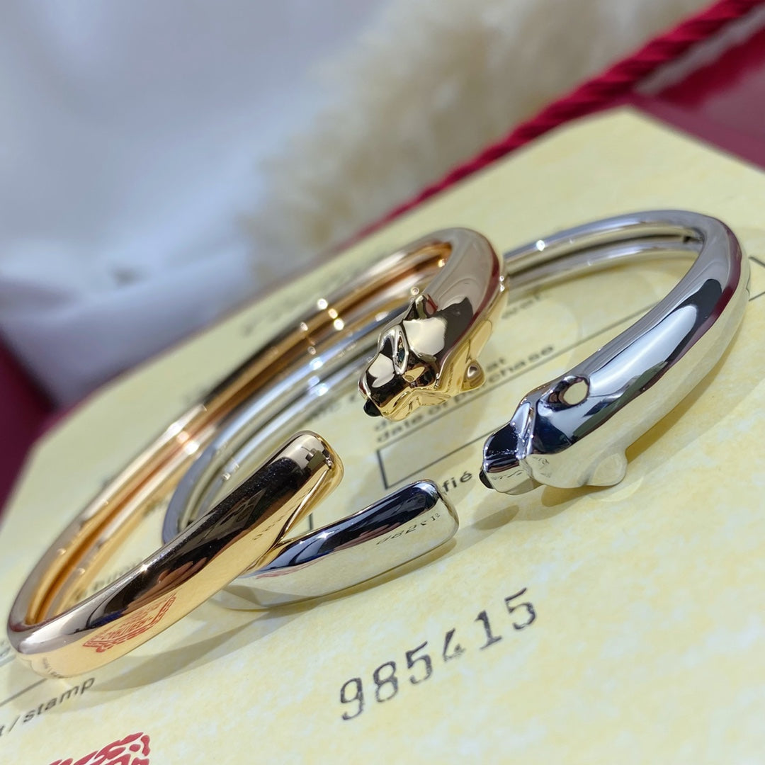 ¡®Lume Jewels¡¯PANTHERE SILVER OPEN BRACELET