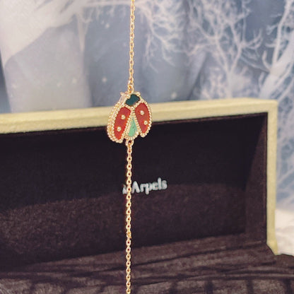 ¡®Lume Jewels¡¯LUCKY SPRING 1 MOTIF PINK GOLD BRACELET
