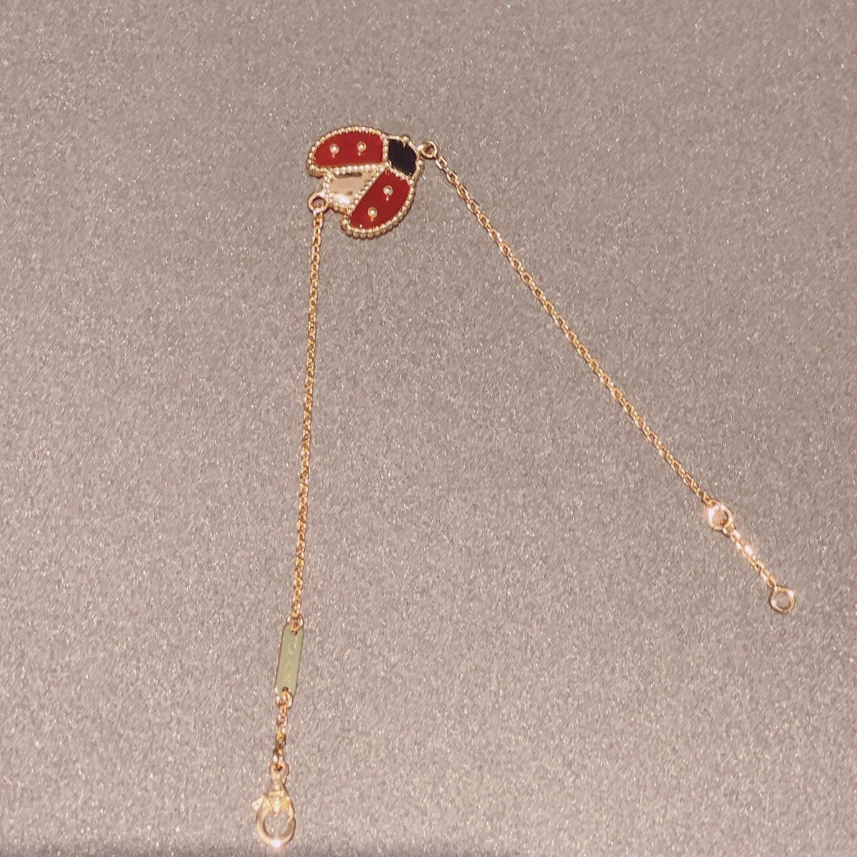 ¡®Lume Jewels¡¯LUCKY SPRING 1 MOTIF PINK GOLD BRACELET