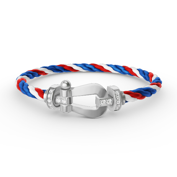 ¡®Lume Jewels¡¯FORCE LARGE HORSESHOE HALF DIAMOND BRACELET SILVER
