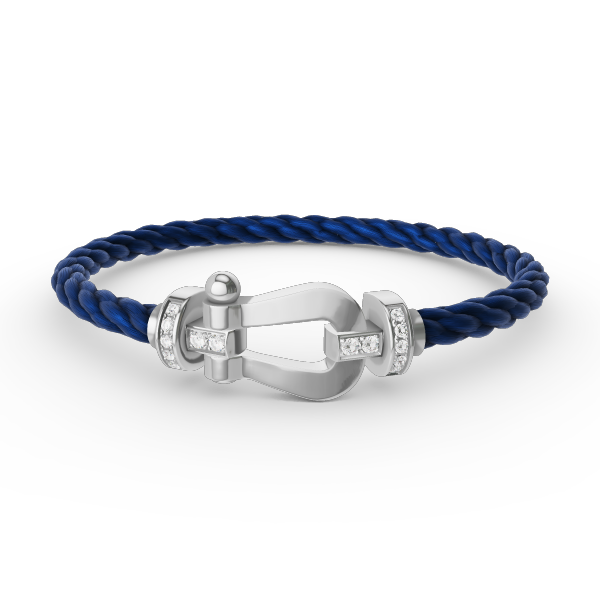 ¡®Lume Jewels¡¯FORCE LARGE HORSESHOE HALF DIAMOND BRACELET SILVER