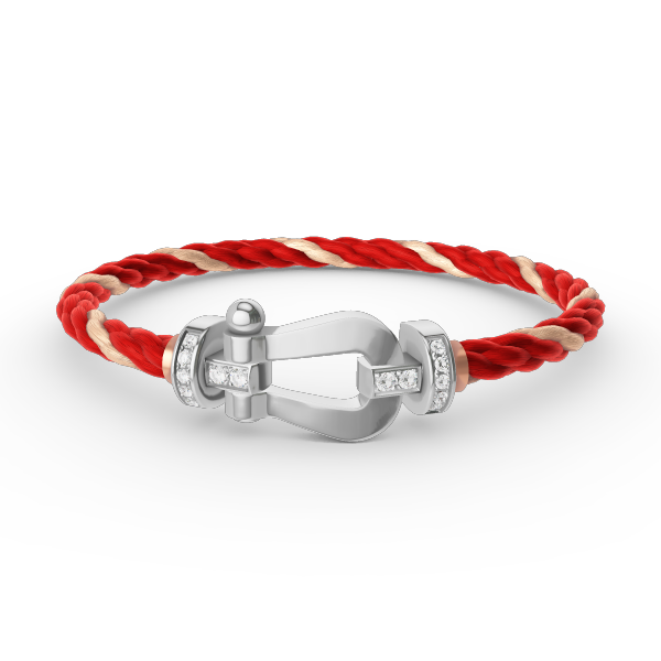 ¡®Lume Jewels¡¯FORCE LARGE HORSESHOE HALF DIAMOND BRACELET SILVER