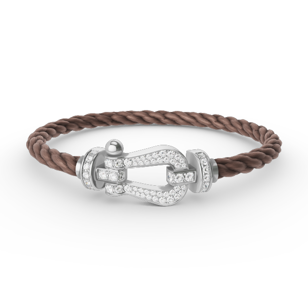 ¡®Lume Jewels¡¯FORCE LARGE HORSESHOE FULL DIAMOND BRACELET SILVER