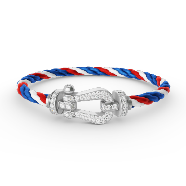 ¡®Lume Jewels¡¯FORCE LARGE HORSESHOE FULL DIAMOND BRACELET SILVER