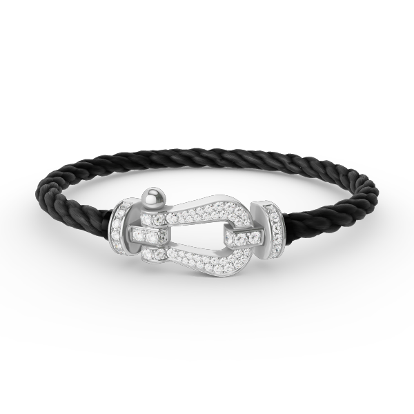 ¡®Lume Jewels¡¯FORCE LARGE HORSESHOE FULL DIAMOND BRACELET SILVER